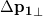 \Delta \mathbf{p_1}_\perp