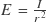 E = \frac{I}{r^{2}}