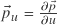 \vec{p}_u = {\partial\vec{p} \over \partial u}