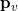 \mathbf{p}_v