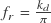 f_r = \frac{k_d}{\pi}