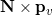 \mathbf{N} \times \mathbf{p}_v